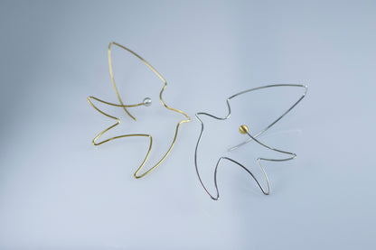 Sterling Silver Bird Earrings