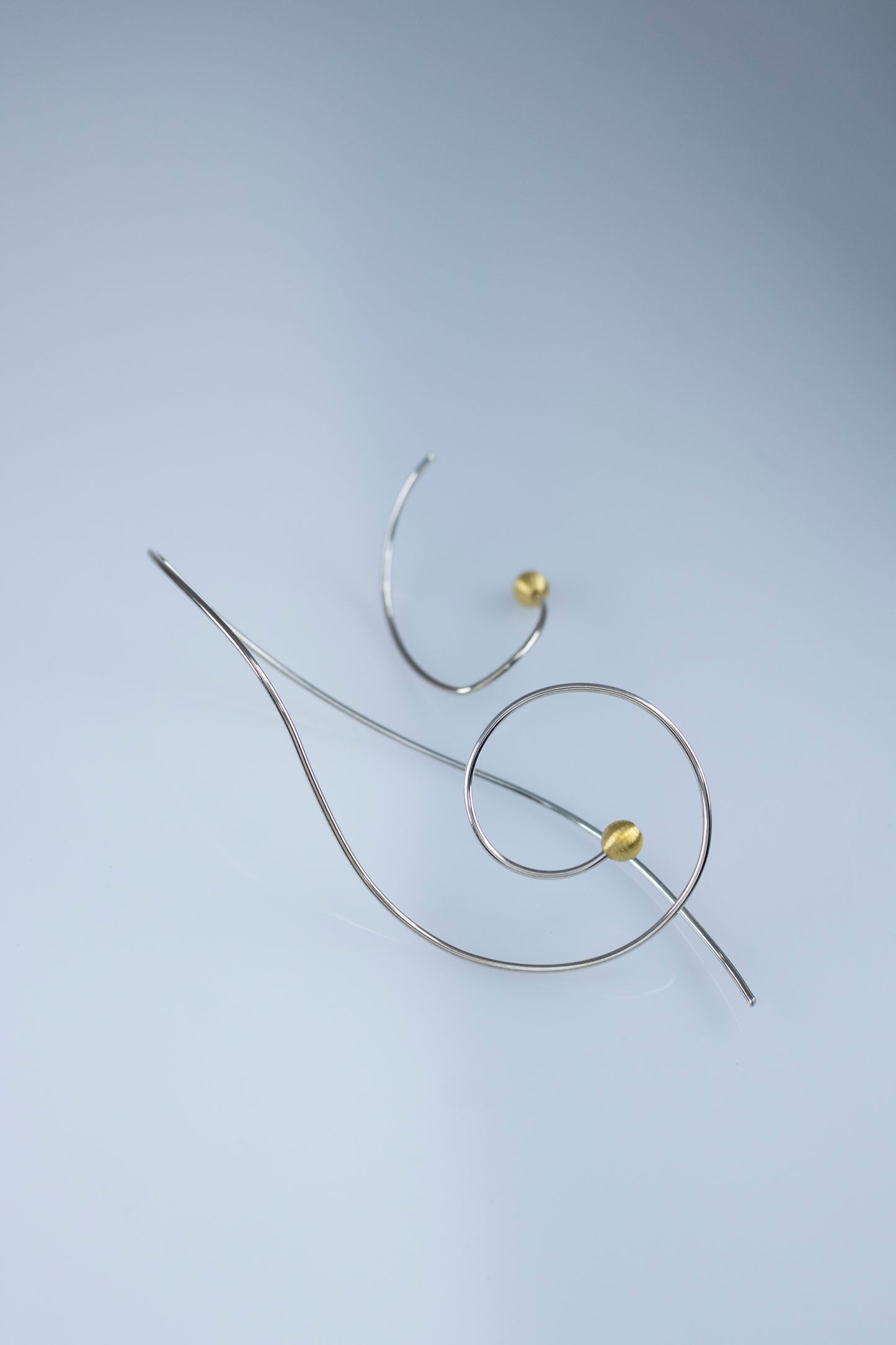 Sterling Silver Earrings Bass Clef And A Treble Clef