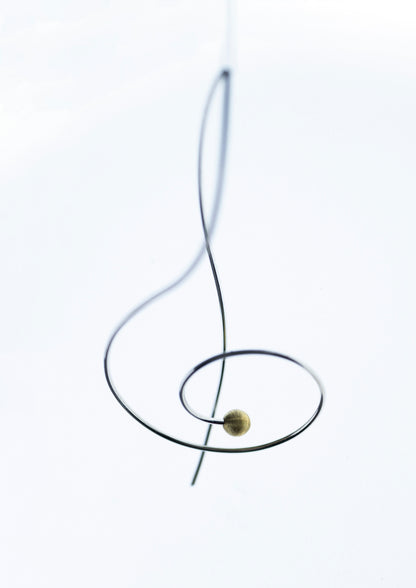 Sterling Silver Earrings Bass Clef And A Treble Clef