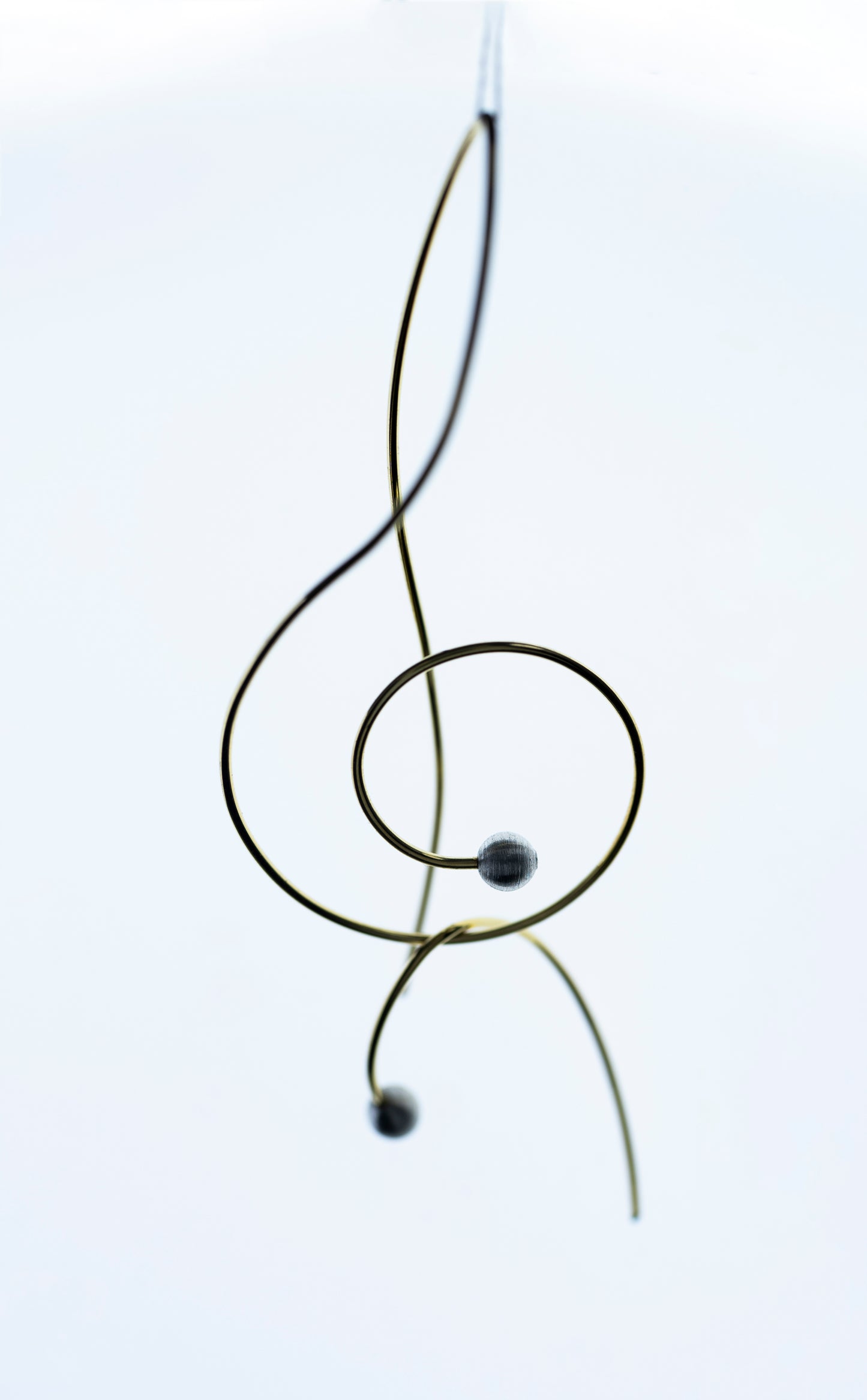 Sterling Silver Earrings Bass Clef And A Treble Clef