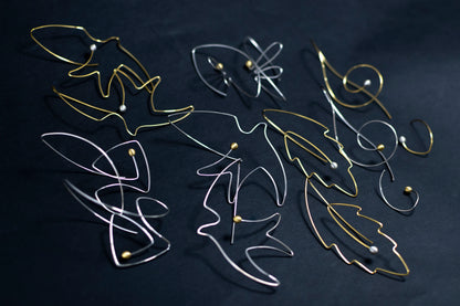 Sterling Silver Fish Earrings