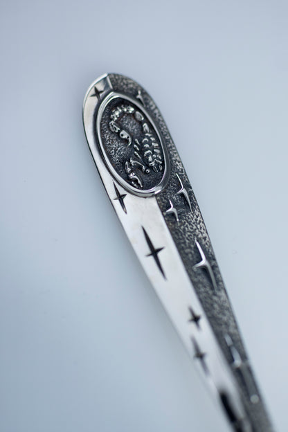 Sterling Silver Scorpio Baby Spoon