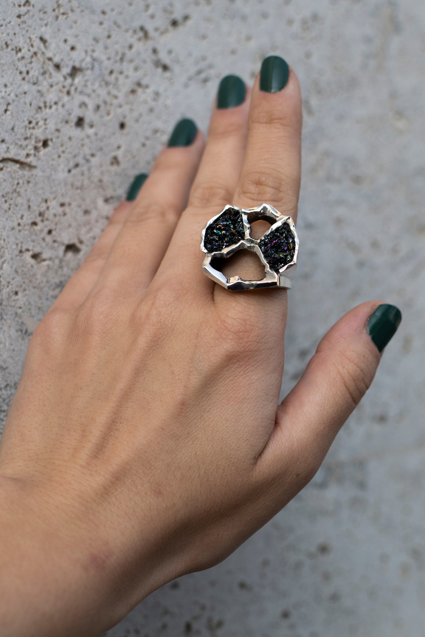 Earth Element Sterling Silver Ring
