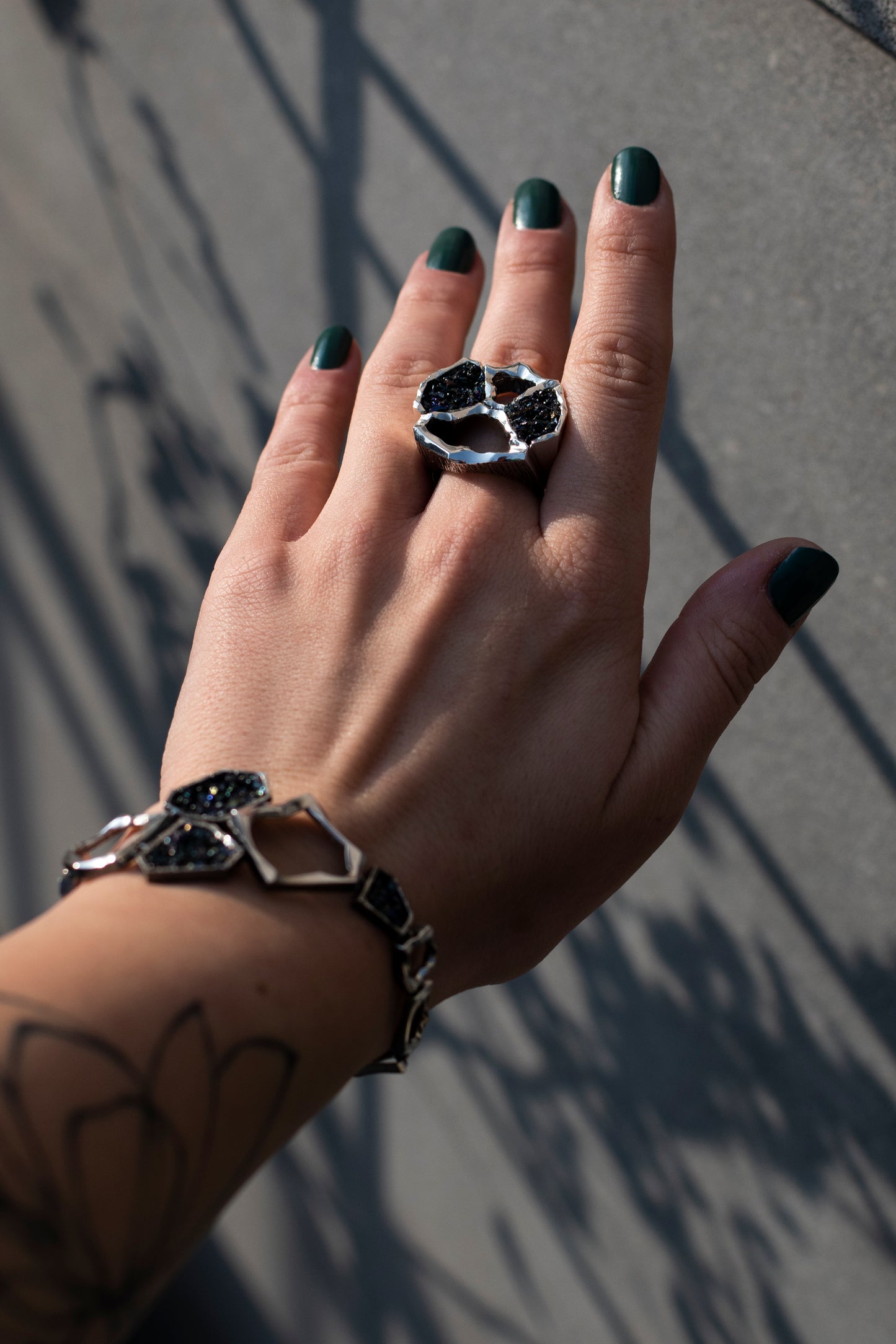 Earth Element Sterling Silver Ring