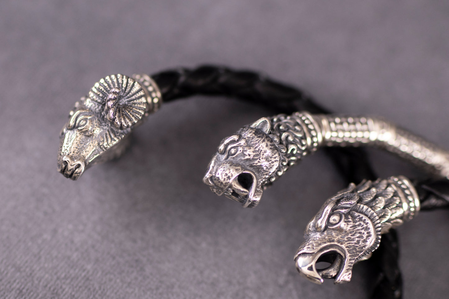 Bracelet with Ram Heads – Sterling Silver 925