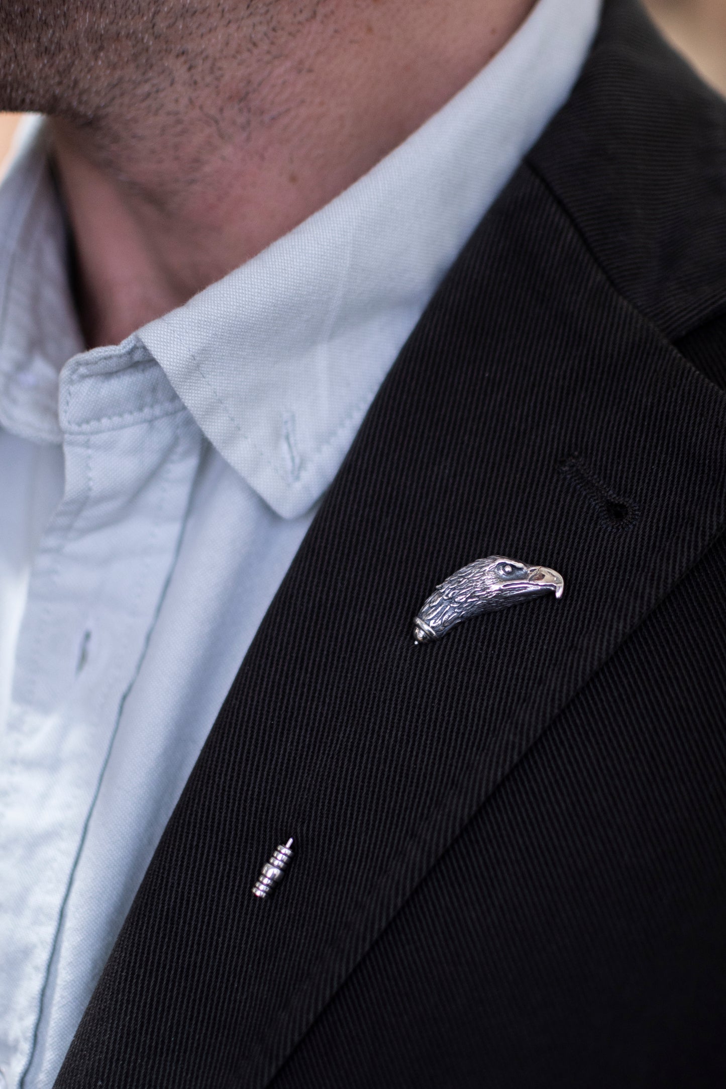 Sterling Silver Eagle Lapel Pin