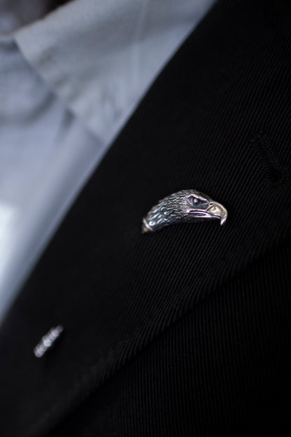 Sterling Silver Eagle Lapel Pin