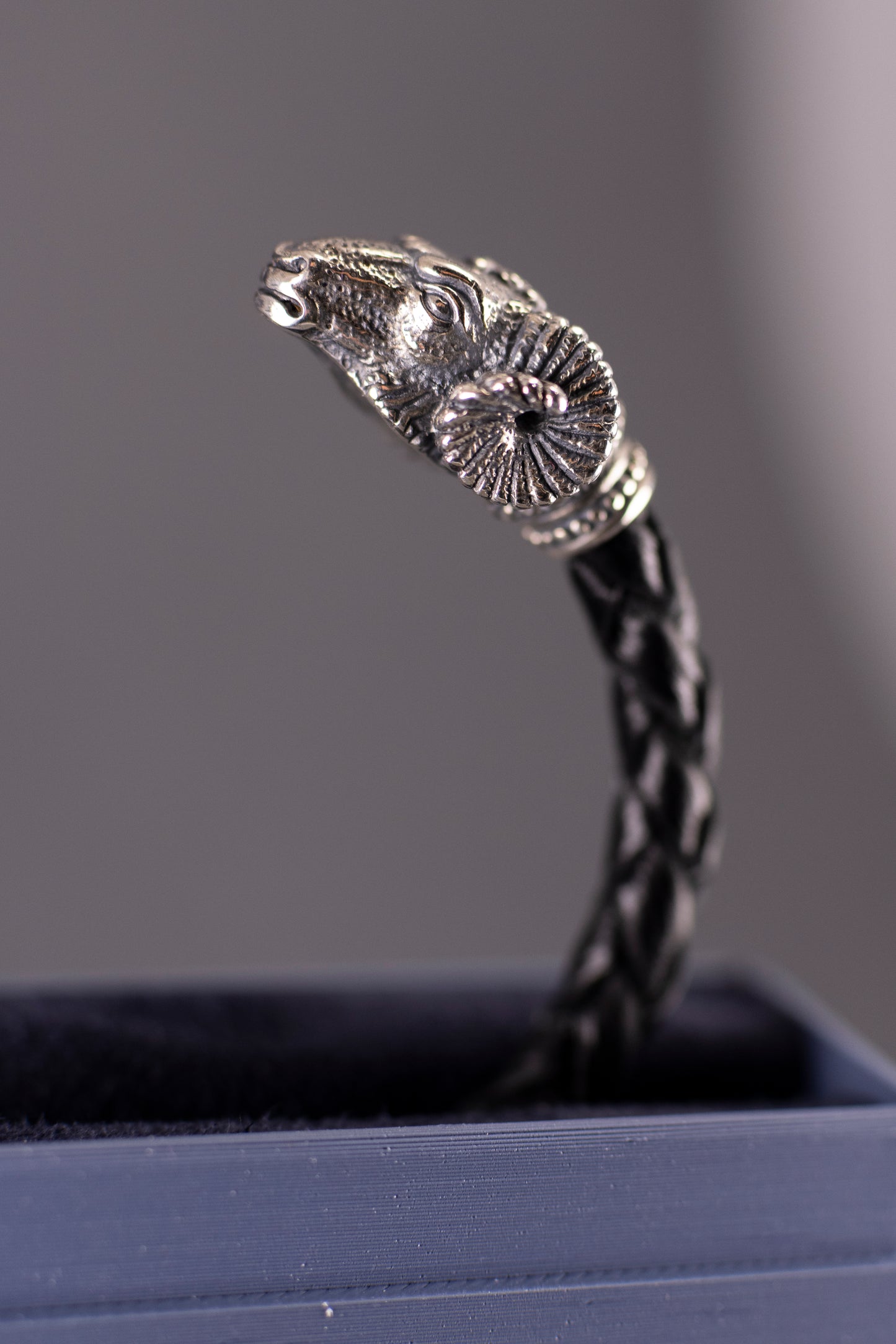 Bracelet with Ram Heads – Sterling Silver 925