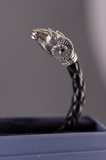 Bracelet with Ram Heads – Sterling Silver 925