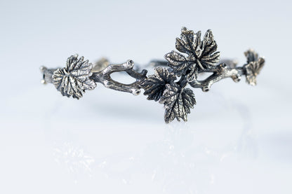 Sterling Silver Leaf Bracelet