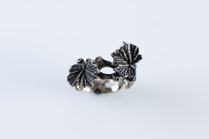 Sterling Silver Leaf Ring