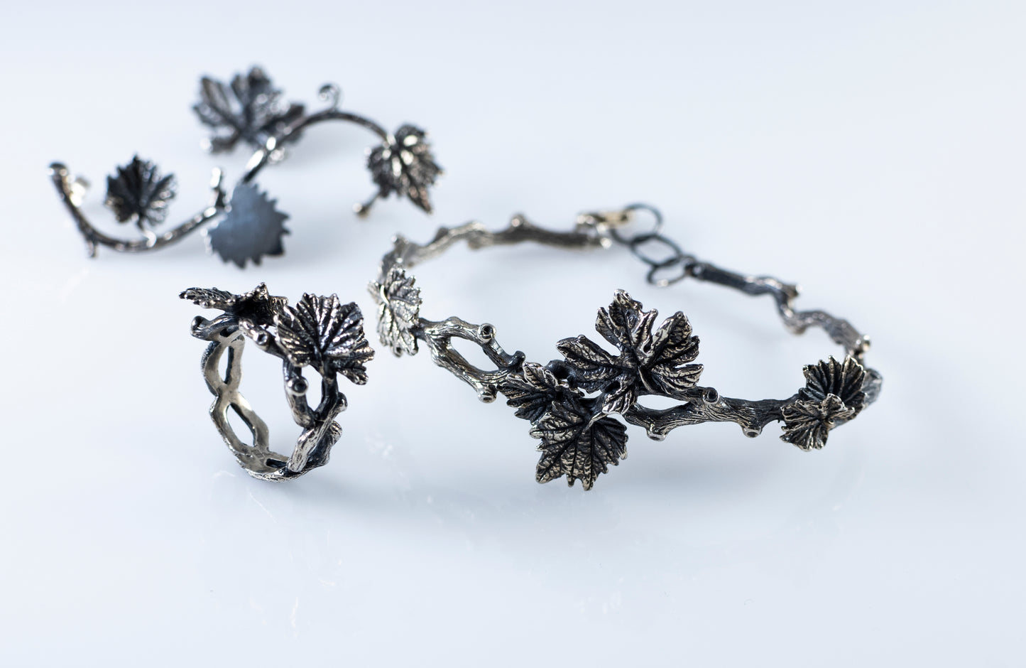 Sterling Silver Leaf Ring
