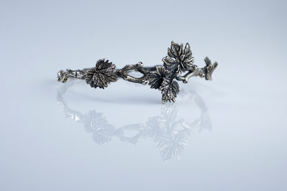 Sterling Silver Leaf Bracelet