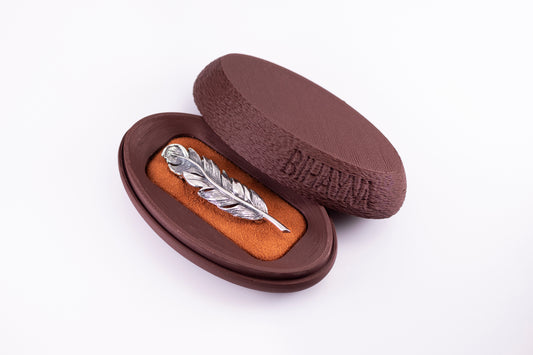 Sterling Silver Feather Brooch