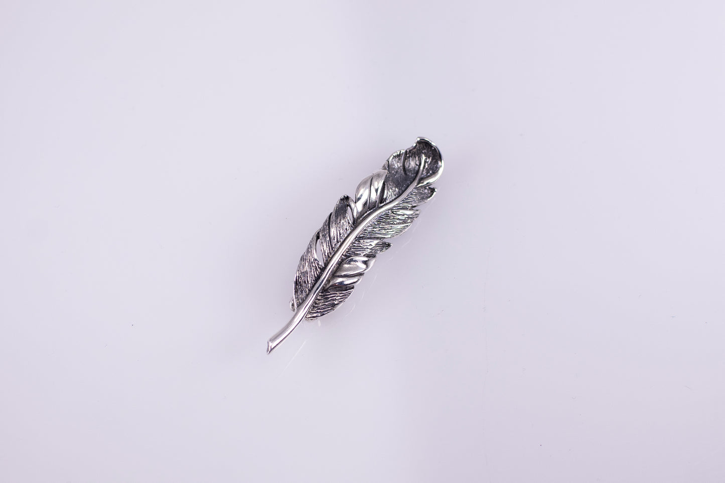 Sterling Silver Feather Brooch