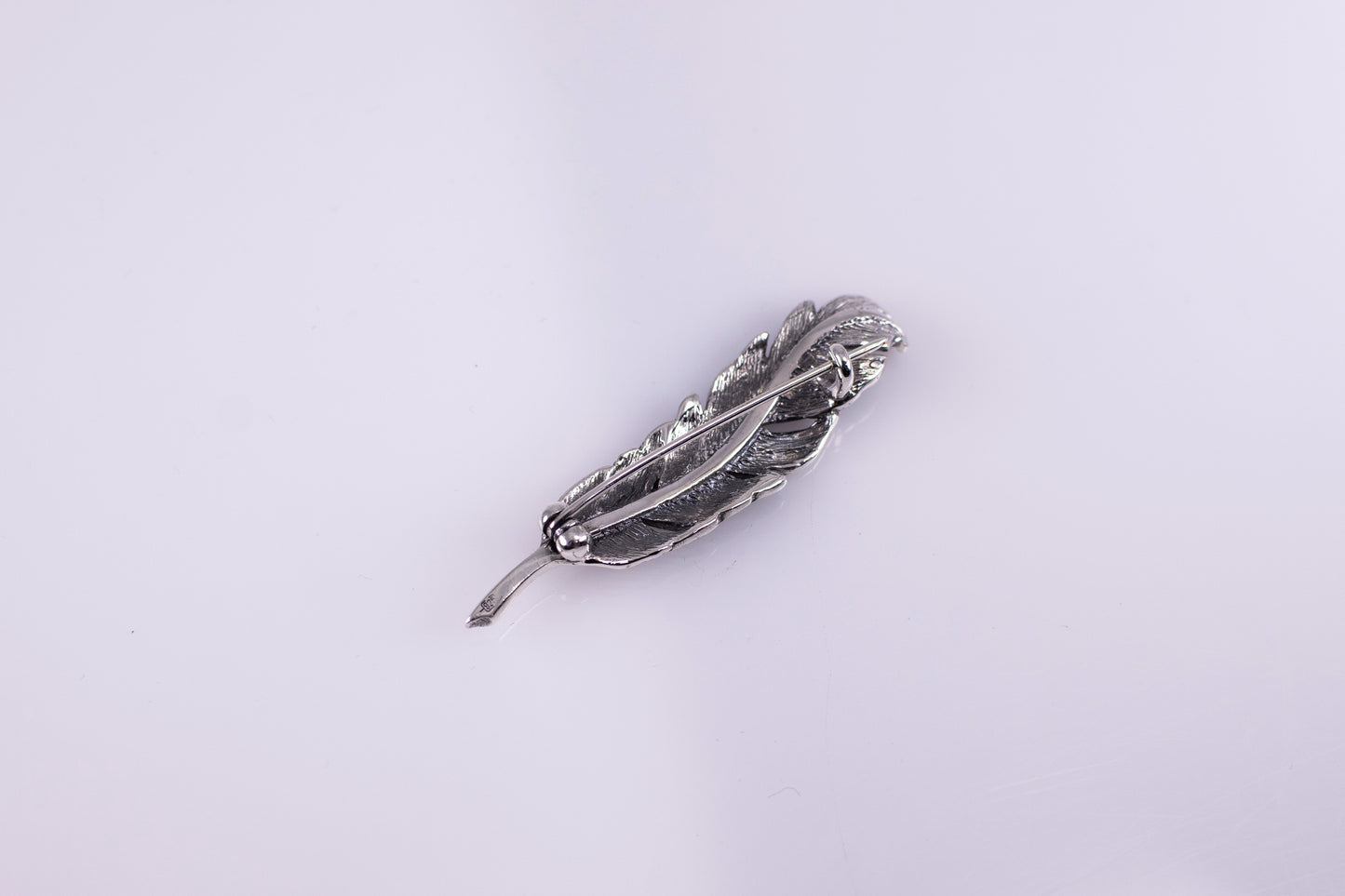 Sterling Silver Feather Brooch