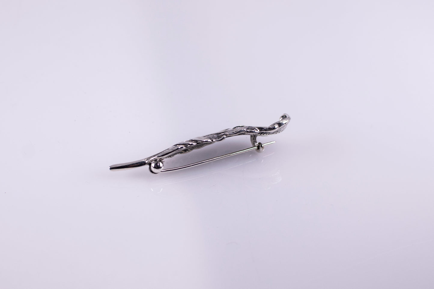 Sterling Silver Feather Brooch