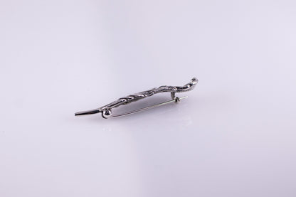 Sterling Silver Feather Brooch