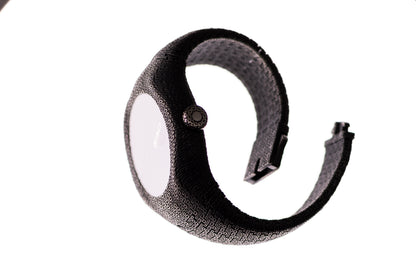 Sterling Silver Cuff Watch, Textured Wide Band, Minimalist Statement Jewelry (Quartz or Automatic)
