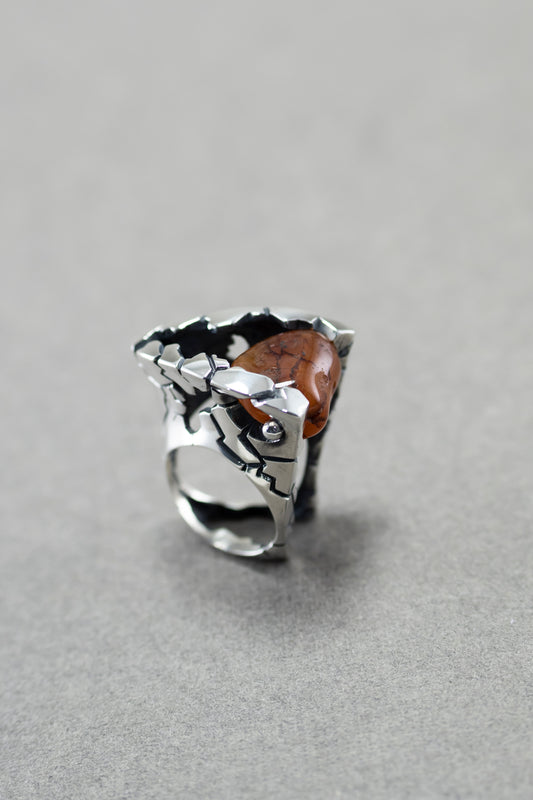 Sterling Silver Statement Ring  "INVASION"