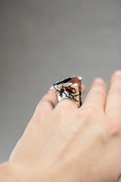 Sterling Silver Statement Ring  "INVASION"