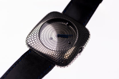 Handcrafted Sterling Silver 925 Watch | Geometric Dial Artisan Timepiece | Unisex Bihayna Design