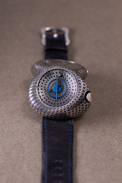 Sterling Silver Double Dial Watch
