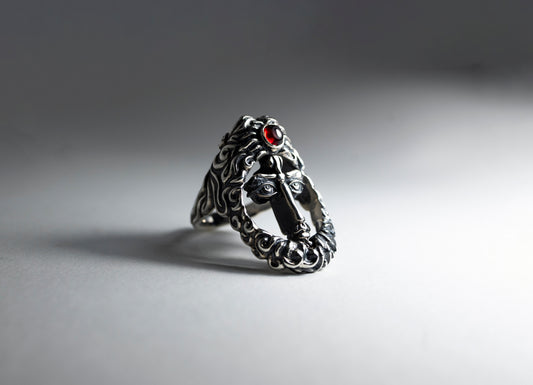 Two Face Sterling Silver Transformer Ring
