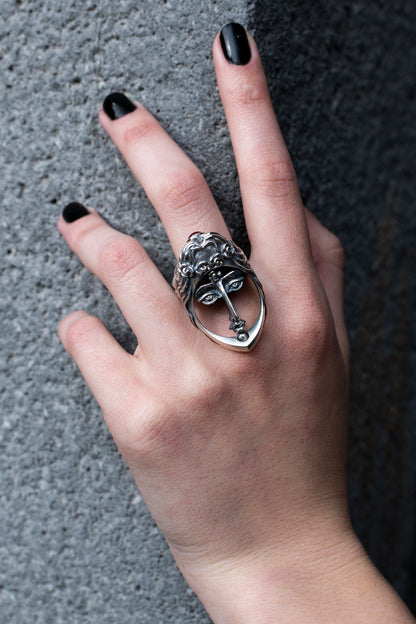 Two Face Sterling Silver Transformer Ring