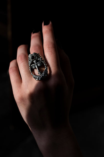 Two Face Sterling Silver Transformer Ring