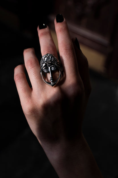 Two Face Sterling Silver Transformer Ring
