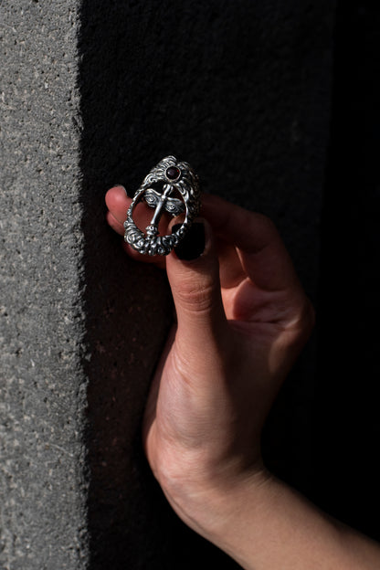 Two Face Sterling Silver Transformer Ring