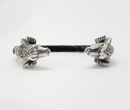 Bracelet with Ram Heads – Sterling Silver 925
