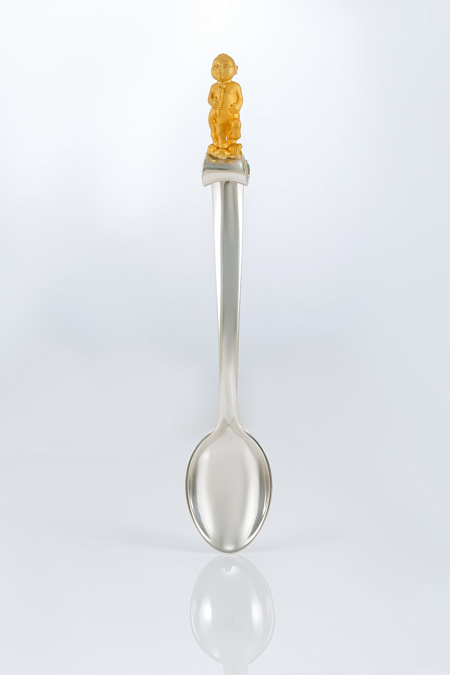 Personalized Sterling Silver Sagittarius Baby Spoon