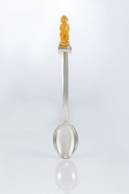 Personalized Sterling Silver Sagittarius Baby Spoon