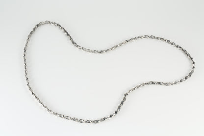 Sterling Silver Anchor Braided Bracelet