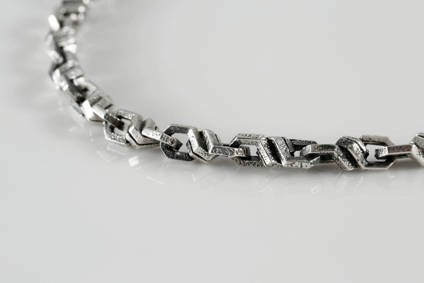 Sterling Silver Anchor Braided Bracelet