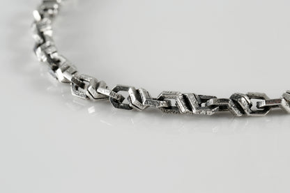 Sterling Silver Anchor Braided Bracelet