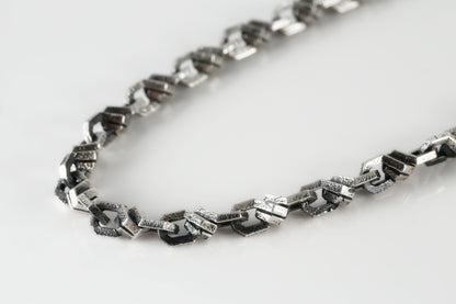 Sterling Silver Anchor Braided Bracelet