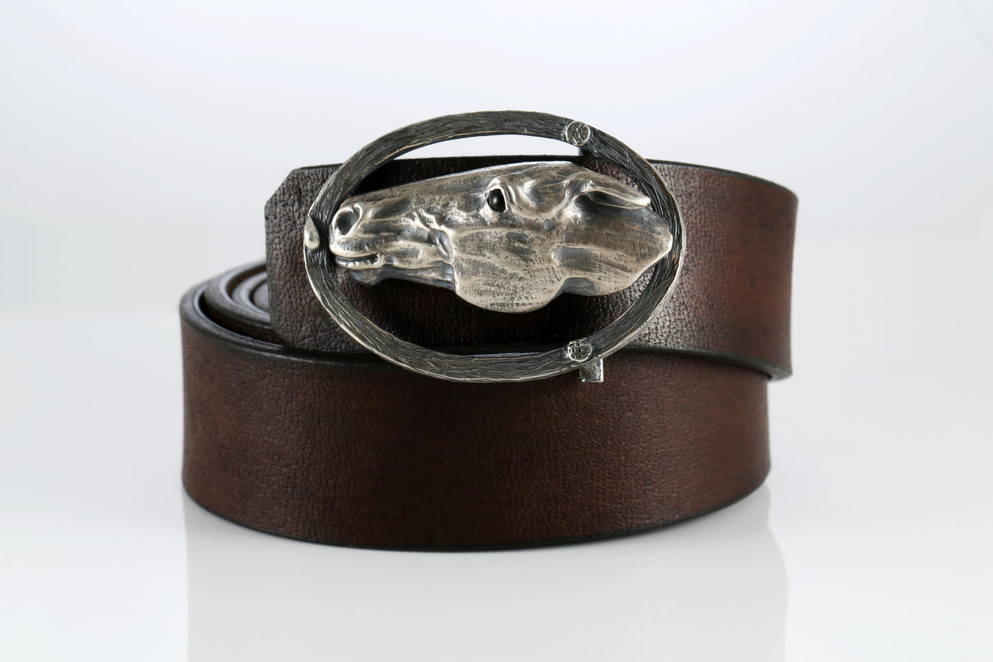 Handmade Sterling Silver Horse Head Belt Buckle