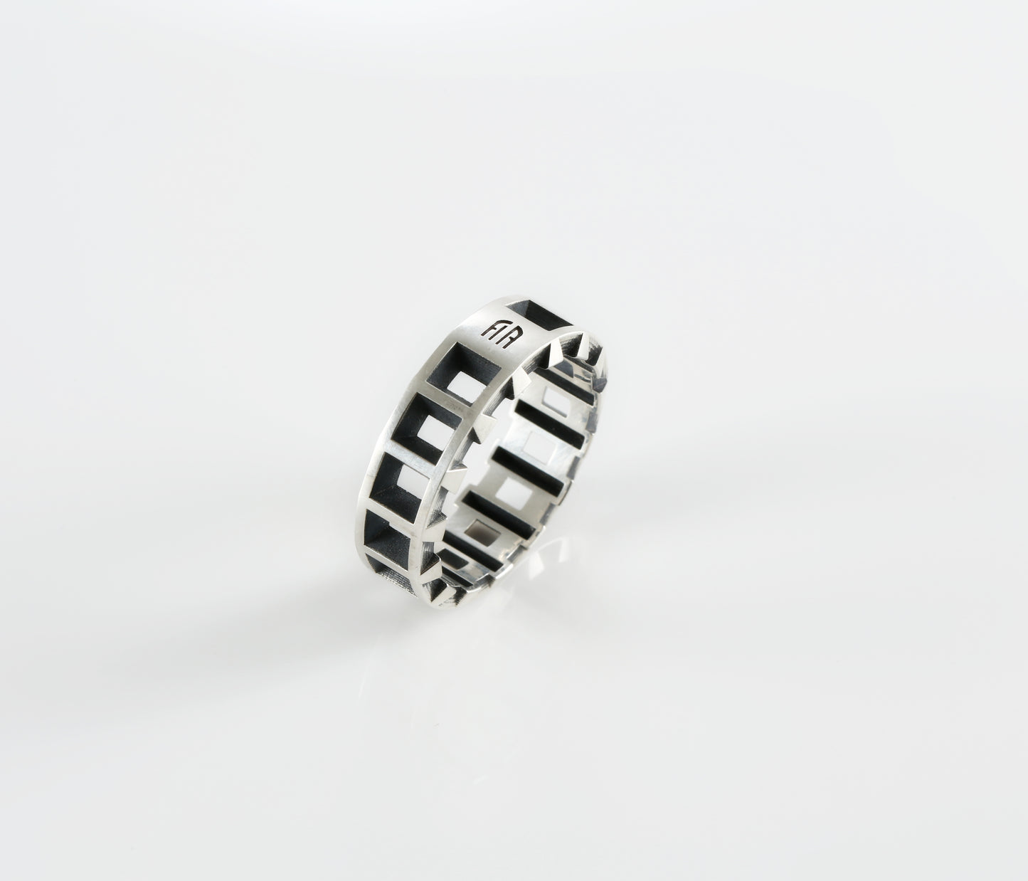 Square Statement Ring 925 Sterling Silver