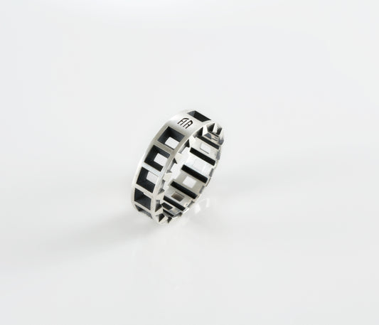 Square Statement Ring 925 Sterling Silver