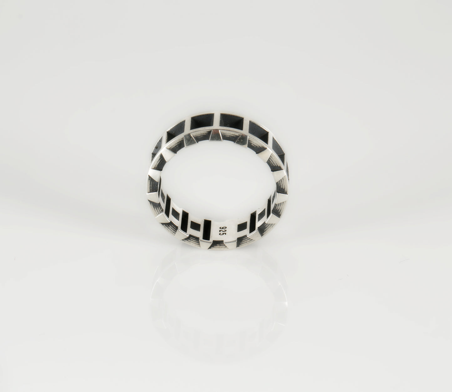 Square Statement Ring 925 Sterling Silver