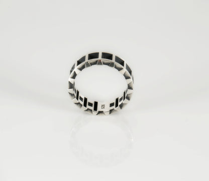Square Statement Ring 925 Sterling Silver