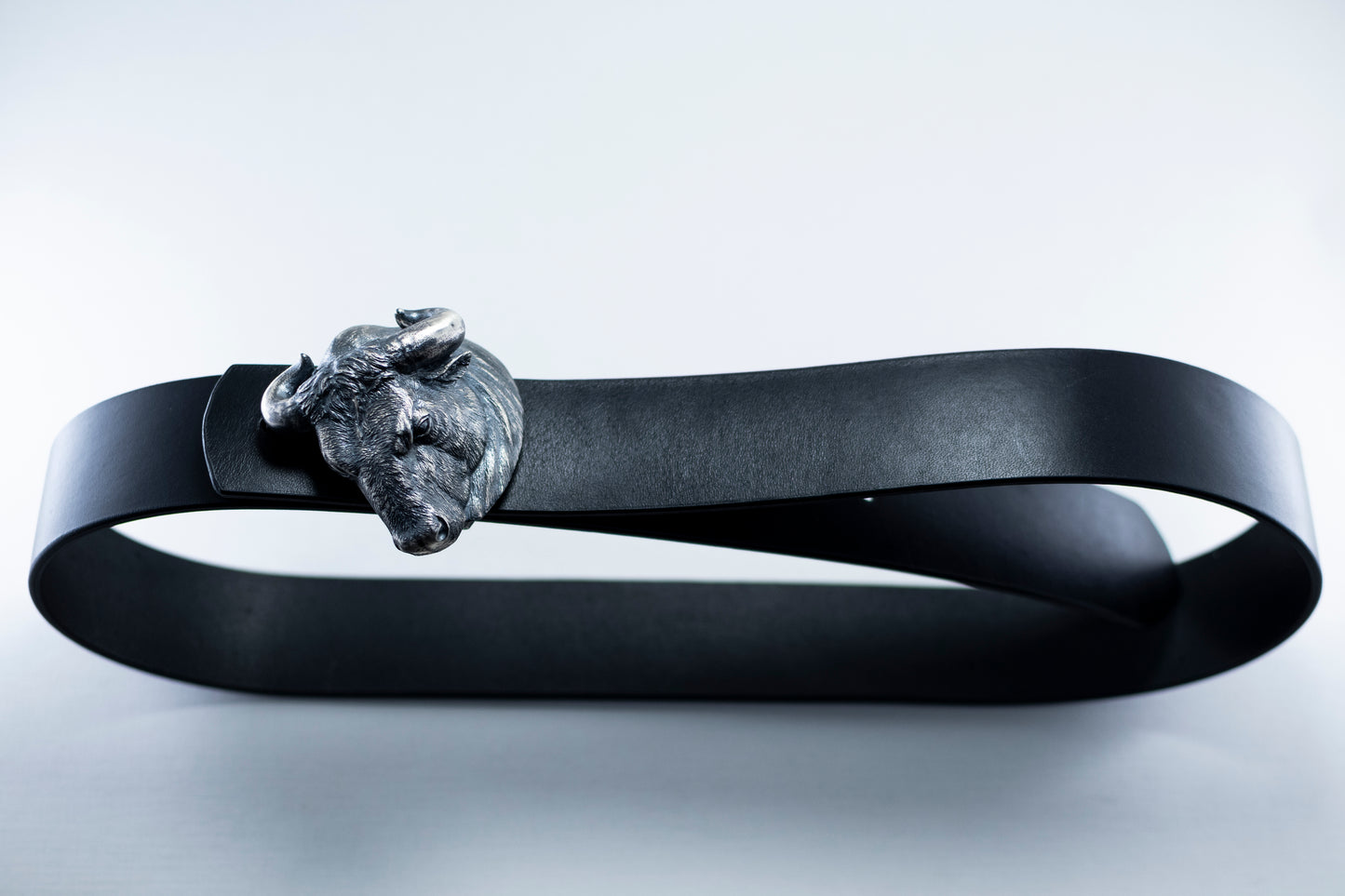 Sterling Silver Bull Head Belt