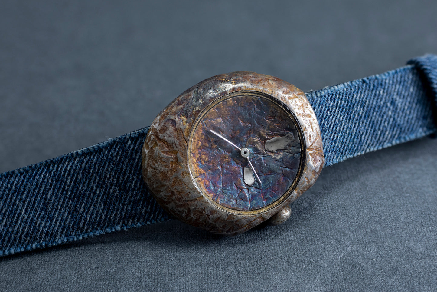 Watch With An Imitation Rusted Metal