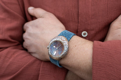 Watch With An Imitation Rusted Metal