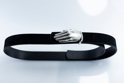 Hand Belt Buckle in Sterling Silver