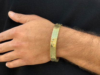 925 Sterling Silver  Pattern Bracelet Unisex