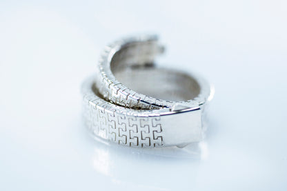 925 Sterling Silver  Pattern Bracelet Unisex